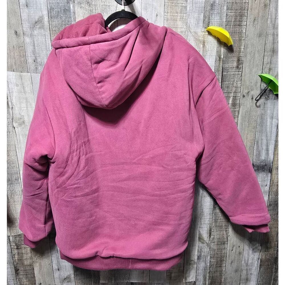 Comfrt Weighted 5 lb Hoodie Berry 2xl Anxiety Comfy Lounge Trip Vacation Plus - Picture 4 of 7